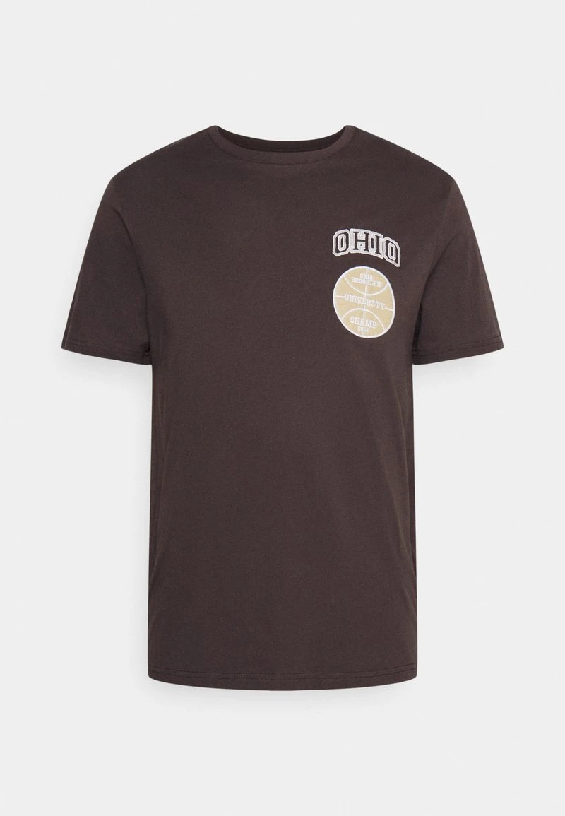 Pier One Uomo GRAPHIC T-SHIRT - T-shirt Basic - Brown 10 Pier One Uomo GRAPHIC T-SHIRT - T-shirt Basic - Brown - immagine 8