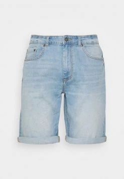 Pier One Uomo Shorts Di Jeans - Blue Denim