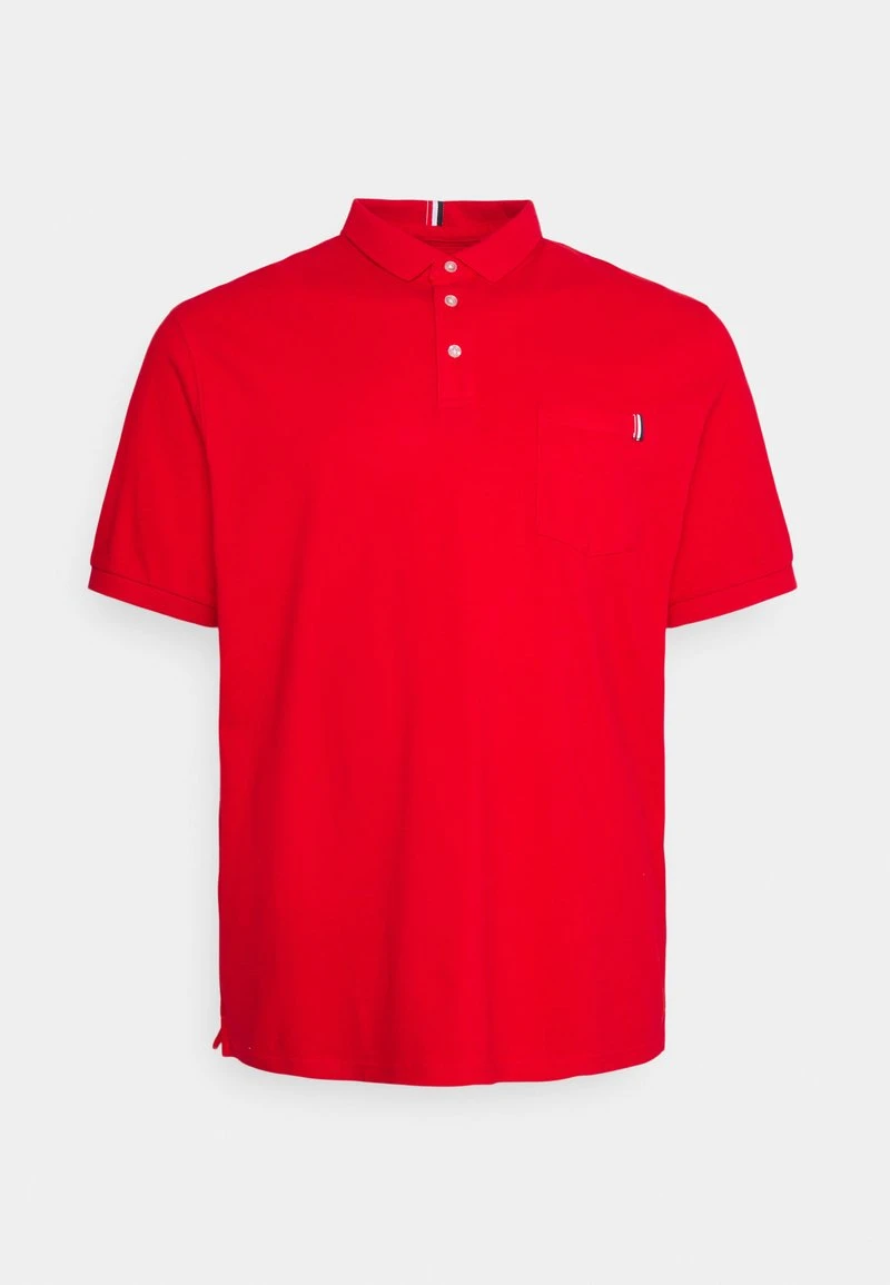 Pier One Uomo TRICLORE TRIM - Polo - Red 3 Pier One Uomo TRICLORE TRIM - Polo - Red