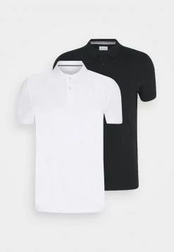 Pier One Uomo 2 PACK - Polo - White/black