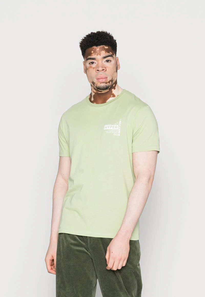 Pier One Uomo T-shirt Con Stampa - Green 3 Pier One Uomo T-shirt Con Stampa - Green