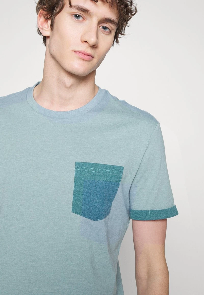 Pier One Uomo T-shirt Basic - Blue Grey 7 Pier One Uomo T-shirt Basic - Blue Grey - immagine 5