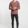Pier One Uomo T-shirt Basic - Mottled Bordeaux -Offerta Economica Pier One 41571995f3504e4c84b8d400bc136bae