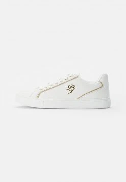 Pier One Unisex Sneakers Basse - White/gold