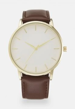Pier One Unisex Orologio - Brown/goldcoloured