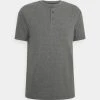 Pier One Uomo LOUNGE HENLEY TEE - Maglia Del Pigiama - Mottled Dark Grey -Offerta Economica Pier One 448918778b5f4e16902c8c05eea89c43