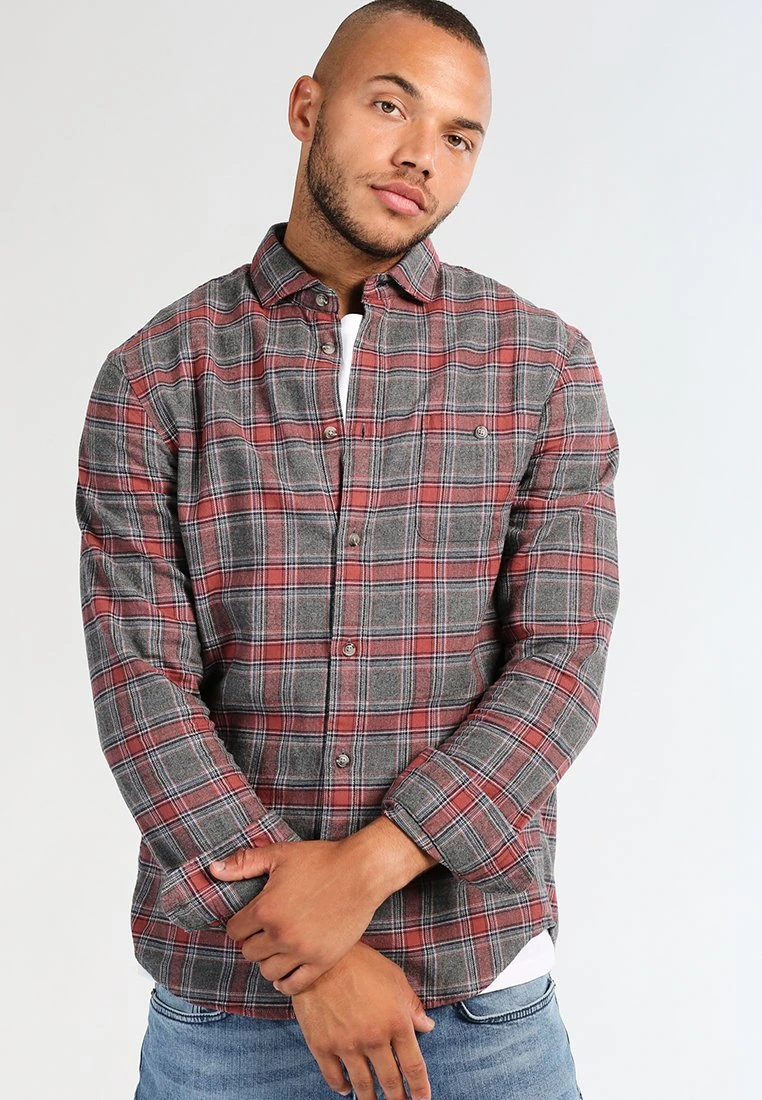 Pier One Uomo Camicia - Grey/coral 3 Pier One Uomo Camicia - Grey/coral