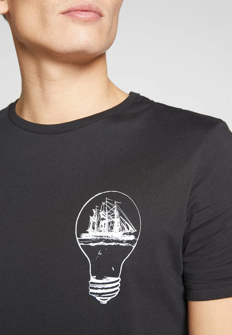 Pier One Uomo T-shirt Con Stampa - Black 8 Pier One Uomo T-shirt Con Stampa - Black - immagine 6