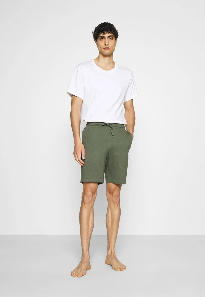 Pier One Uomo LOUNGE STRIPED SHORTS - Pantaloni Del Pigiama - Khaki/black 4 Pier One Uomo LOUNGE STRIPED SHORTS - Pantaloni Del Pigiama - Khaki/black - immagine 2