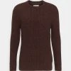 Pier One Uomo Maglione - Mottled Brown -Offerta Economica Pier One 4934c3af87184f3692eab756c691d022