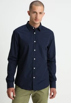 Pier One Uomo Camicia - Dark Blue