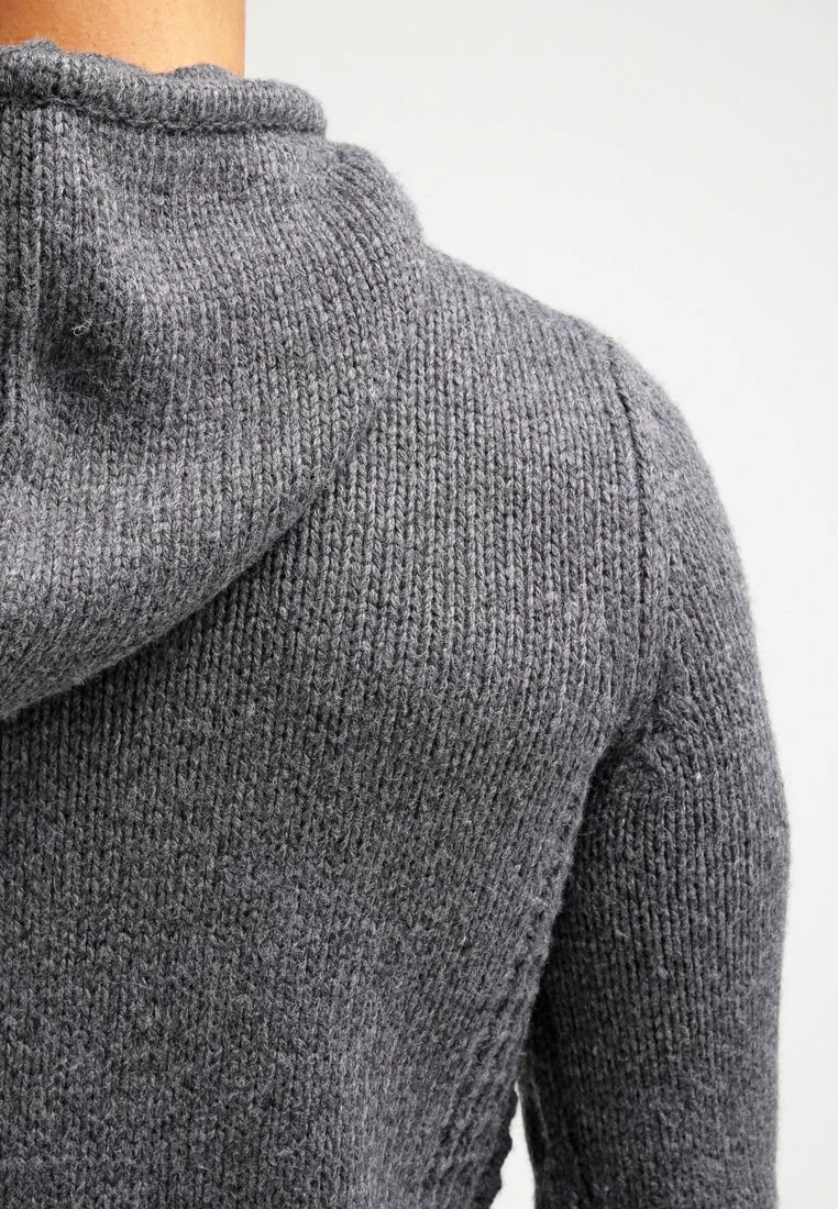 Pier One Uomo Felpa Con Cappuccio - Dark Grey Melange 8 Pier One Uomo Felpa Con Cappuccio - Dark Grey Melange - immagine 6