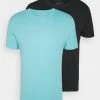 Pier One Uomo 2 PACK - T-shirt Basic - Light Blue/black -Offerta Economica Pier One 4ac42a2e987d460b9d99c5c9462c2d2a