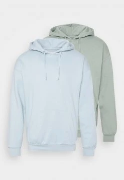 Pier One Uomo 2 Pack - Felpa Con Cappuccio - Green-blue