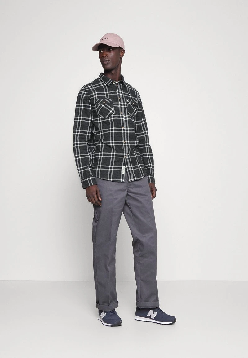 Pier One Uomo Camicia - Mottled Dark Grey 4 Pier One Uomo Camicia - Mottled Dark Grey - immagine 2