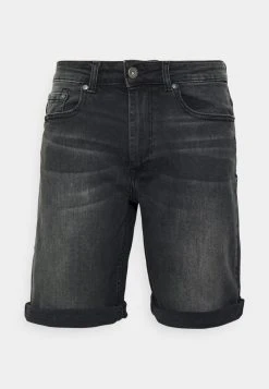 Pier One Uomo Shorts Di Jeans - Grey Denim