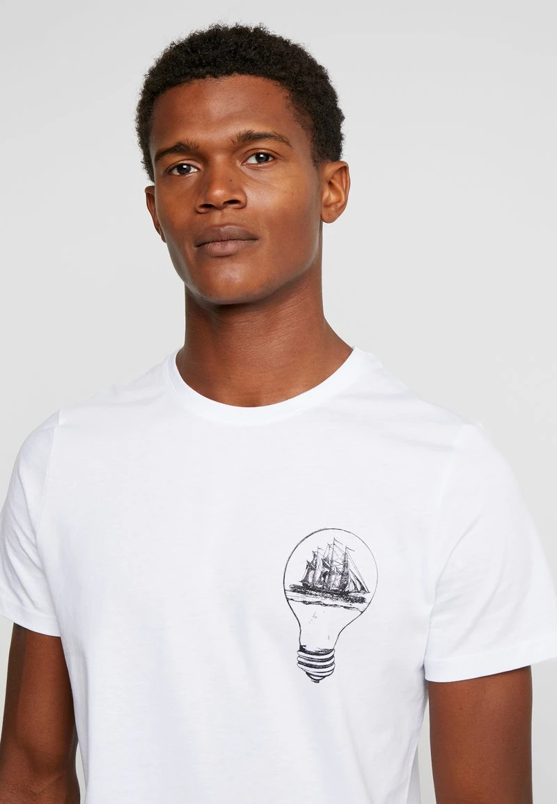 Pier One Uomo T-shirt Con Stampa - White 6 Pier One Uomo T-shirt Con Stampa - White - immagine 4