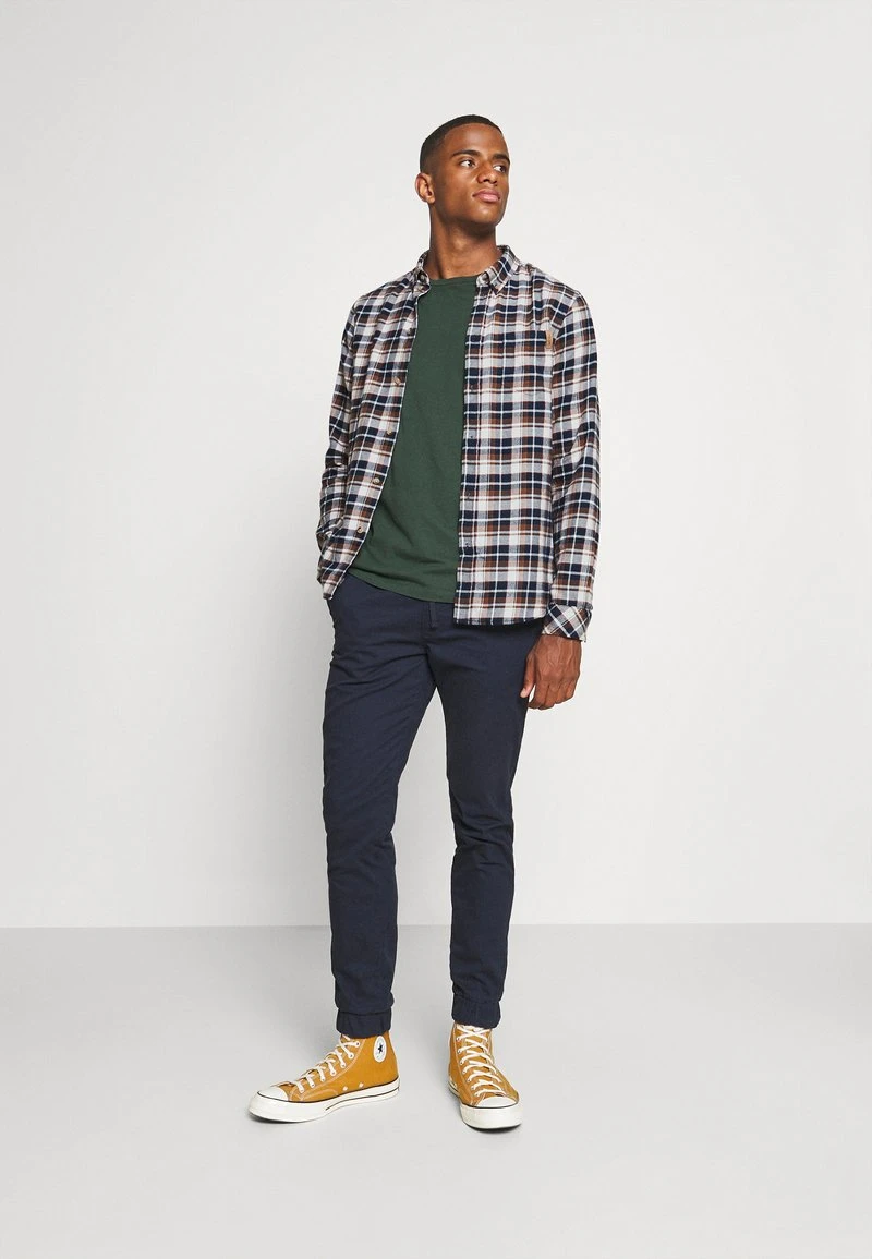 Pier One Uomo Camicia - Dark Blue/brown 4 Pier One Uomo Camicia - Dark Blue/brown - immagine 2