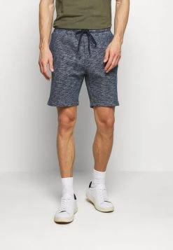 Pier One Uomo Shorts - Mottled Dark Blue