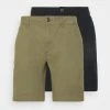 Pier One Uomo 2 PACK - Shorts - Black/olive -Offerta Economica Pier One 537cb0fdce6c4e76be55c05dfa95f014