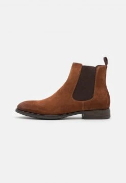 Pier One Uomo LEATHER - Stivaletti - Brown
