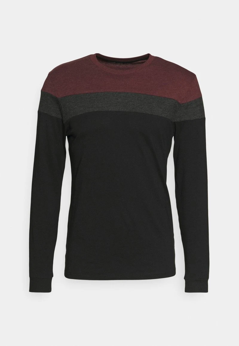 Pier One Uomo Maglietta A Manica Lunga - Bordeaux/dark 7 Pier One Uomo Maglietta A Manica Lunga - Bordeaux/dark - immagine 5