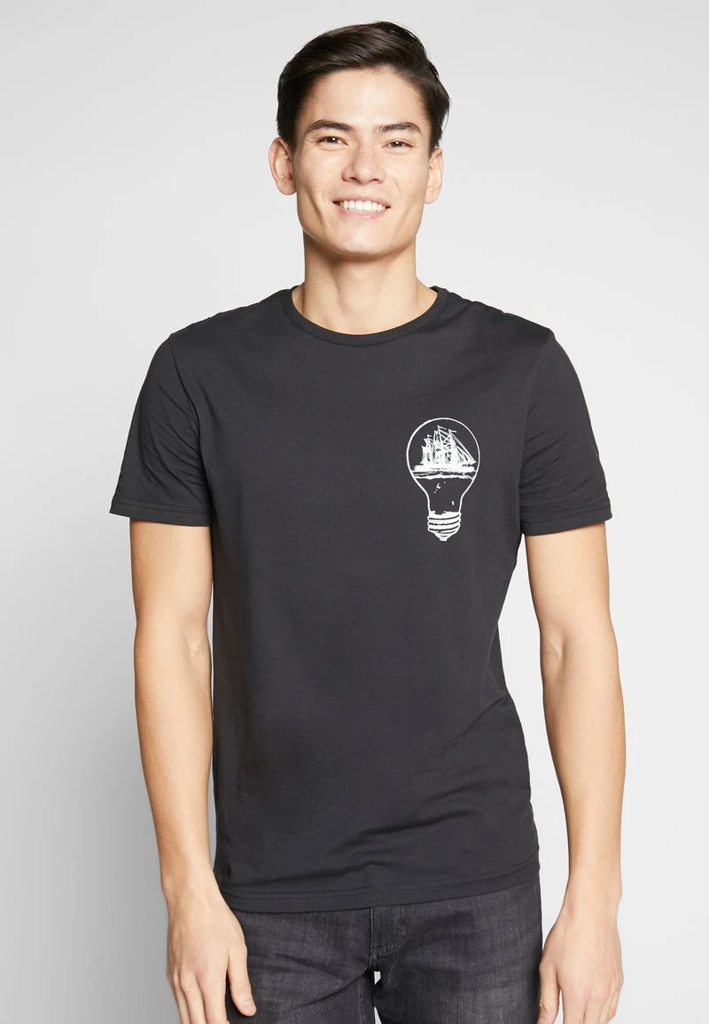 Pier One Uomo T-shirt Con Stampa - Black 3 Pier One Uomo T-shirt Con Stampa - Black