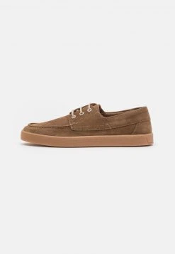 Pier One Uomo LEATHER - Sneakers Basse - Taupe