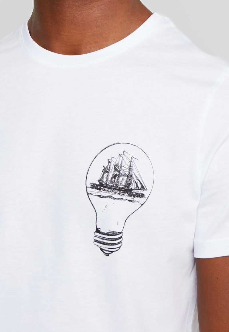 Pier One Uomo T-shirt Con Stampa - White 8 Pier One Uomo T-shirt Con Stampa - White - immagine 6
