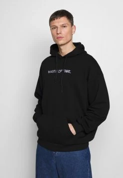 Pier One Uomo WASTE OF TIME HOOD - Felpa Con Cappuccio - Black