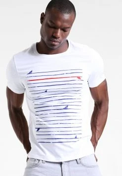 Pier One Uomo T-shirt Con Stampa - White