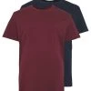 Pier One Uomo 2 PACK - T-shirt Basic - Dark Blue/bordeaux -Offerta Economica Pier One 5ca9e549eb7442b1ada1ae81856f1fde