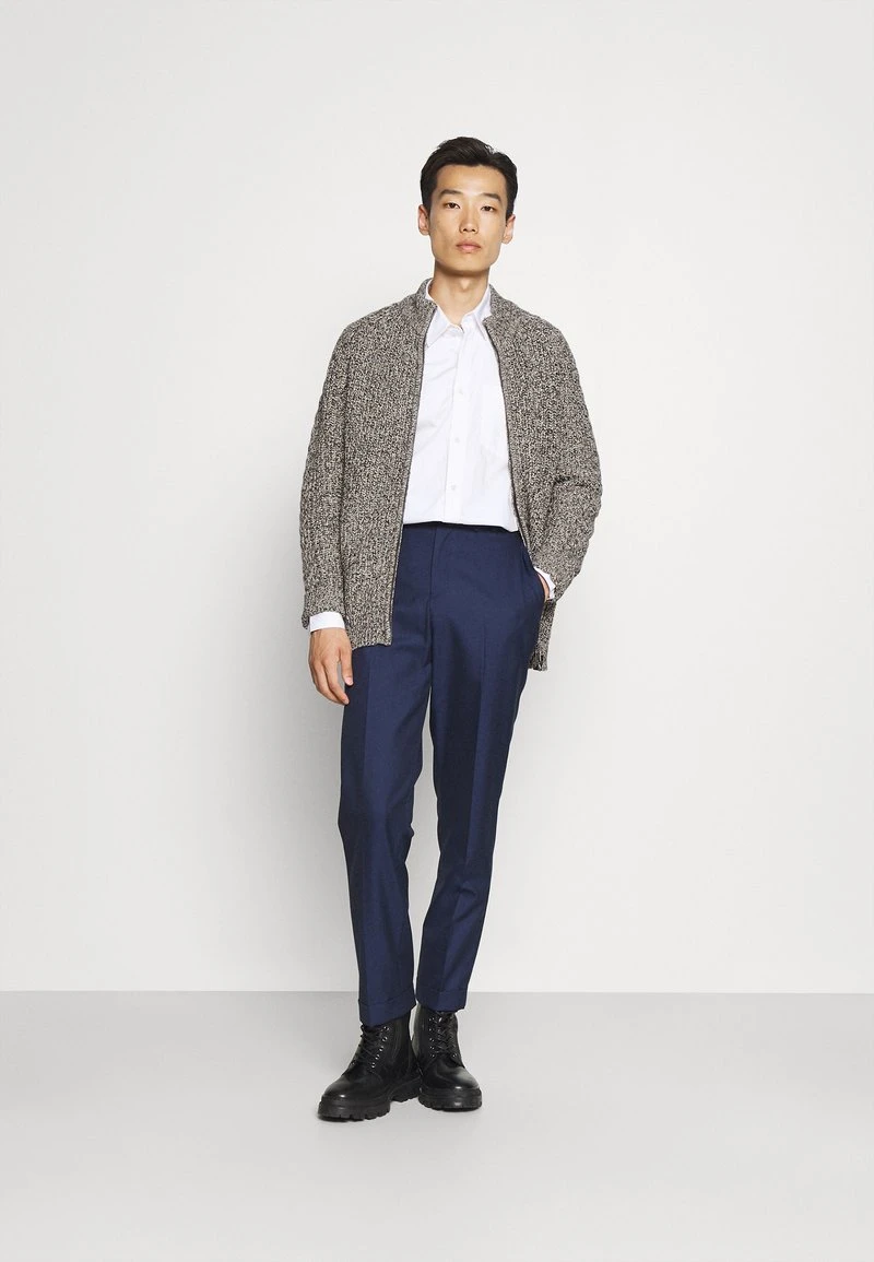 Pier One Uomo Cardigan - Mottled Grey 4 Pier One Uomo Cardigan - Mottled Grey - immagine 2