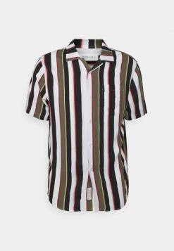 Pier One Uomo Camicia - Khaki/dark Blue