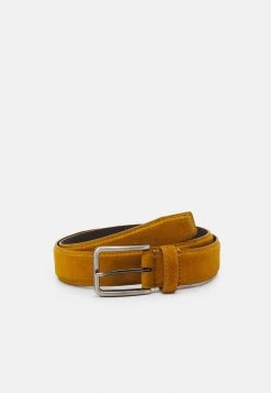 Pier One LEATHER UNISEX - Cintura - Mustard Yellow