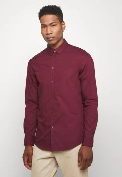 Pier One Uomo Camicia Elegante - Bordeaux