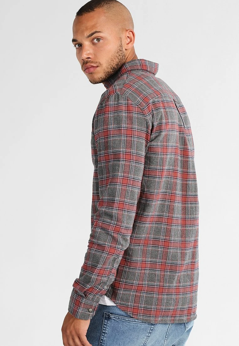 Pier One Uomo Camicia - Grey/coral 5 Pier One Uomo Camicia - Grey/coral - immagine 3