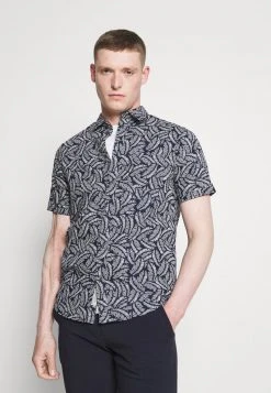 Pier One Uomo Camicia - Dark Blue