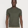 Pier One Uomo 5 PACK - T-shirt Basic - Dark Blue/grey/khaki -Offerta Economica Pier One 631608d5e2ad4476a169a66cae159ef3