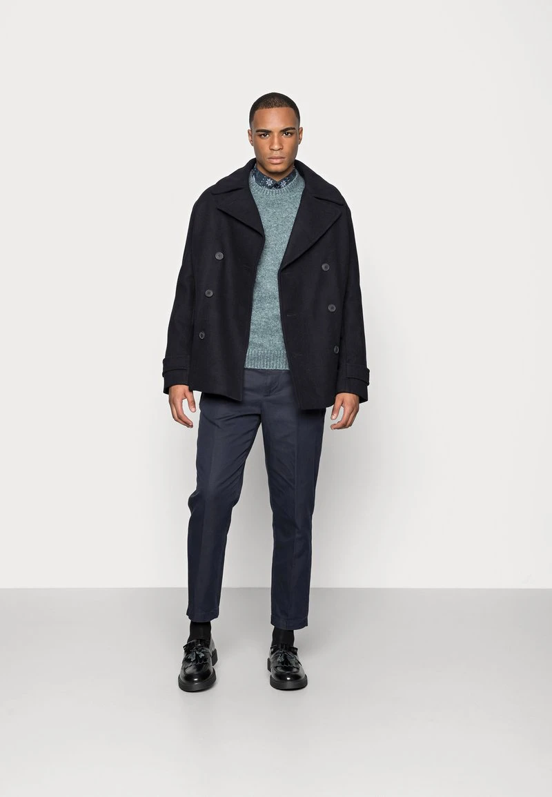 Pier One Uomo ESSENTIAL WINTER CREWNECK - Maglione - Blue/grey 4 Pier One Uomo ESSENTIAL WINTER CREWNECK - Maglione - Blue/grey - immagine 2