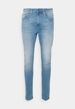 Pier One Uomo SLIM - Jeans Tapered Fit - Light Blue Denim
