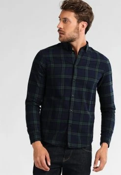 Pier One Uomo Camicia - Green / Blue