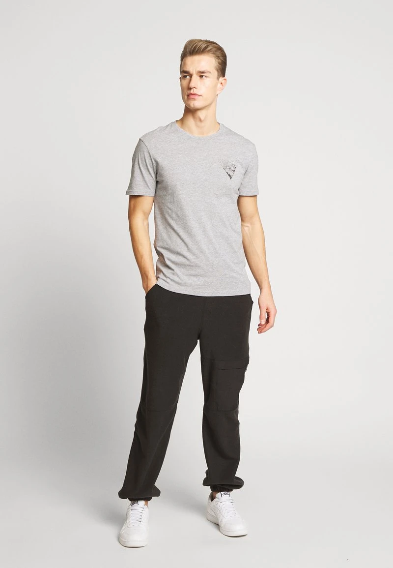 Pier One Uomo T-shirt Con Stampa - Mottled Grey 4 Pier One Uomo T-shirt Con Stampa - Mottled Grey - immagine 2
