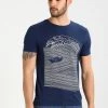Pier One Uomo T-shirt Con Stampa - Dark Blue/white -Offerta Economica Pier One 64dcfa08cf144e349da187221da4b0a4