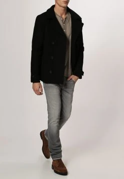 Pier One Uomo Cappotto Corto - Black