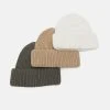 Pier One 3 PACK UNISEX - Berretto - Beige/green/white -Offerta Economica Pier One 659a9fa23fb74e69a9051045f3a072fd