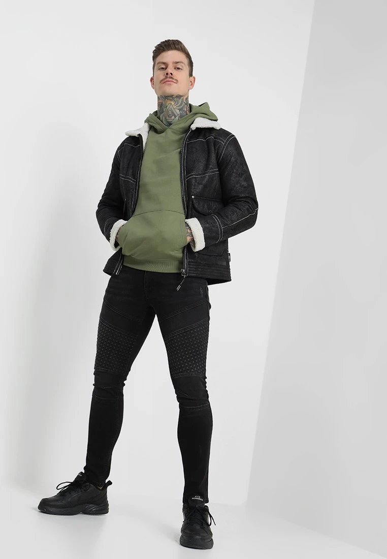 Pier One Uomo Felpa Con Cappuccio - Khaki 4 Pier One Uomo Felpa Con Cappuccio - Khaki - immagine 2