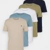 Pier One Uomo WITH BIRD STRAIGHT 5 PACK - T-shirt Basic - Beige/white/light Blue -Offerta Economica Pier One 66878d61f9284197b4395faece75418c