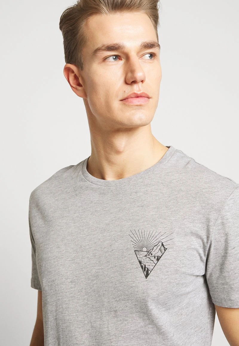 Pier One Uomo T-shirt Con Stampa - Mottled Grey 7 Pier One Uomo T-shirt Con Stampa - Mottled Grey - immagine 5