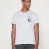 Pier One Uomo GRAPHIC T-SHIRT - T-shirt Basic - Mottled Grey -Offerta Economica Pier One 66beeee78514494795bf7611c18f92f6